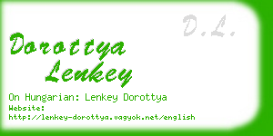 dorottya lenkey business card